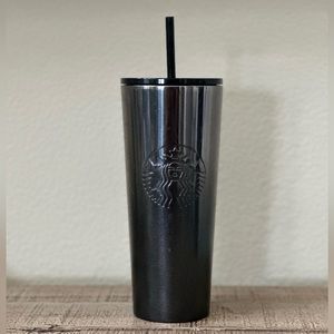 Starbucks Black Glitter Gunmetal Venti Tumbler